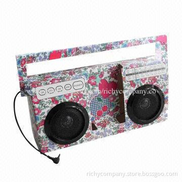 Paper speaker, foldable
